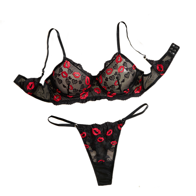 Lace Bralette Set - Ensemble de lingerie sexy en dentelle
