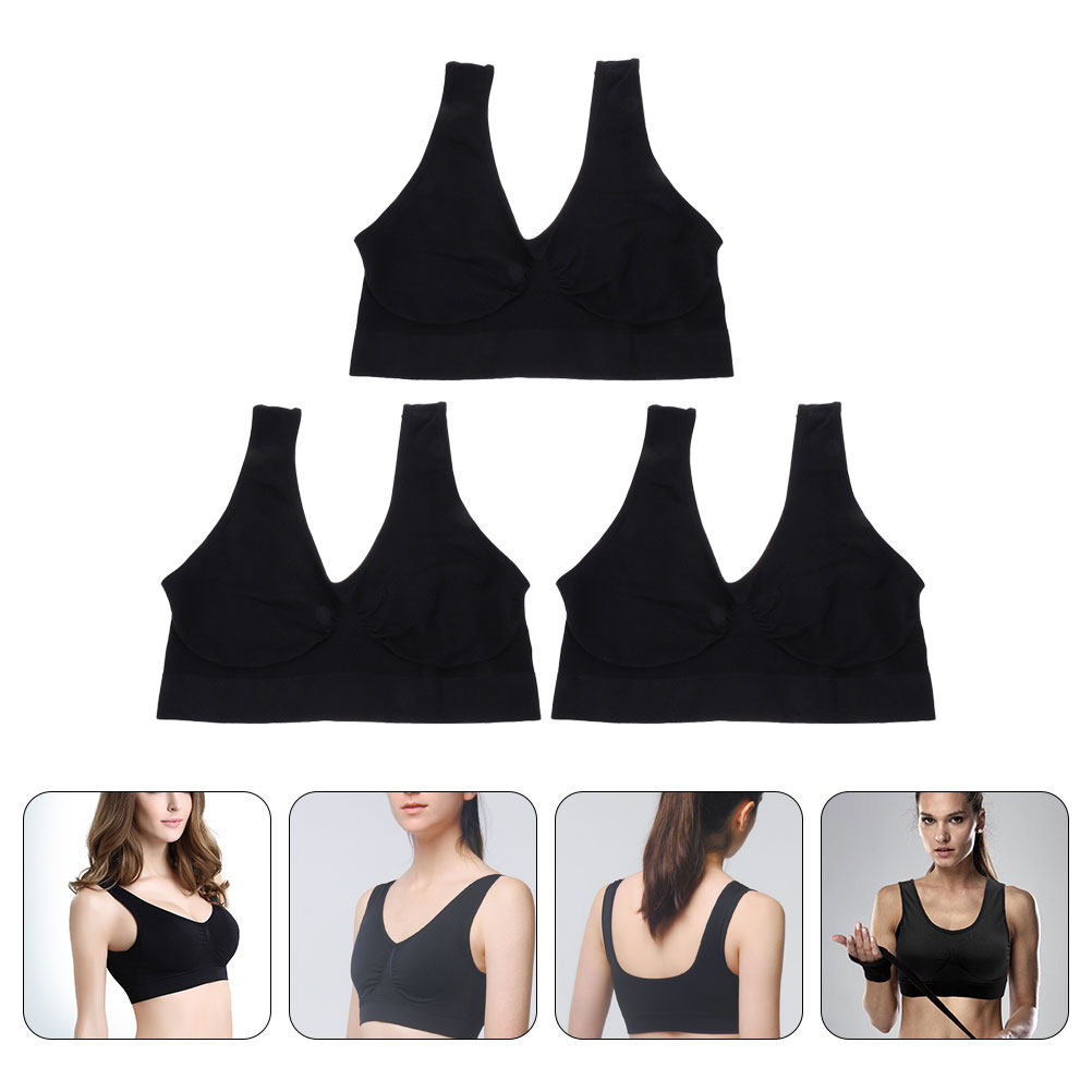 Wirefree Bra Comfort - 3 soutiens-gorge de yoga sans armatures,