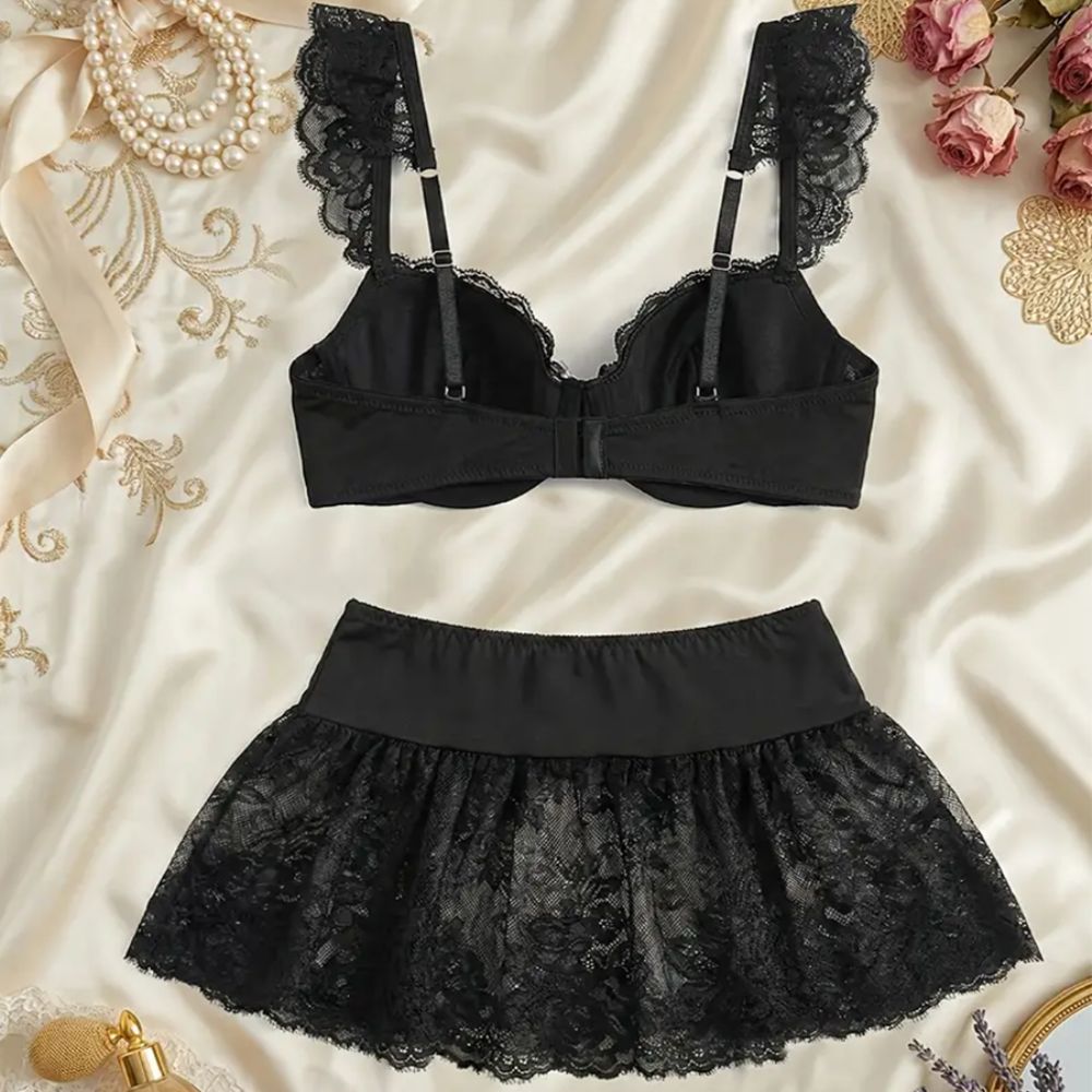 Ensemble de lingerie sexy en d - Sheer Mesh Bra avis et prix